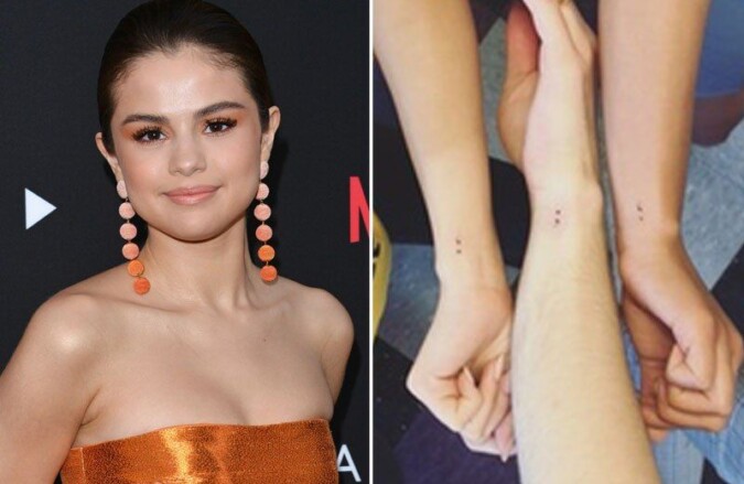 selena gomez beauty and tattoo pic