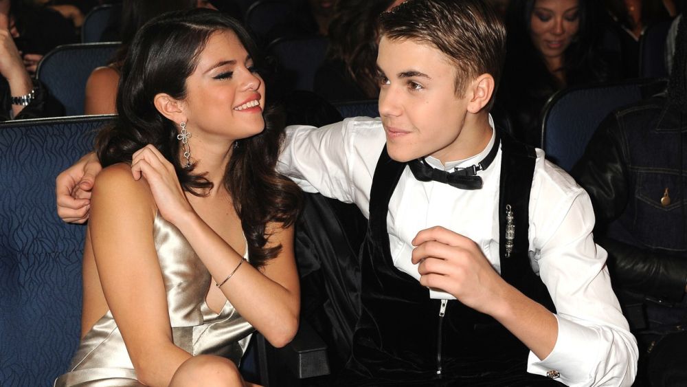 selena gomez with justin bieber