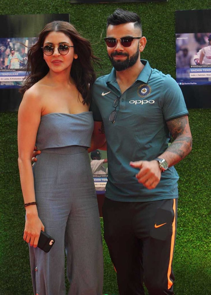 virat kohli with girlfriend anuskha sharma