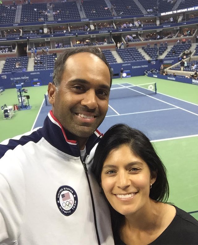 Rajeev Ram wife Zainab Saqib