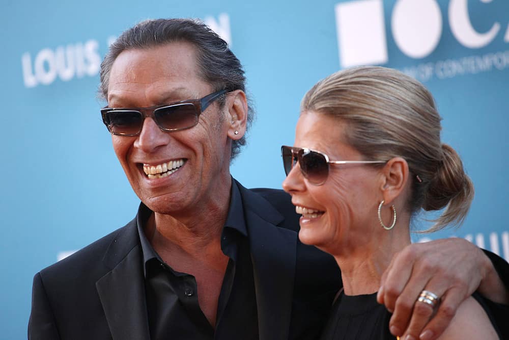 Stine Schyberg with her husband Alex Van Halen