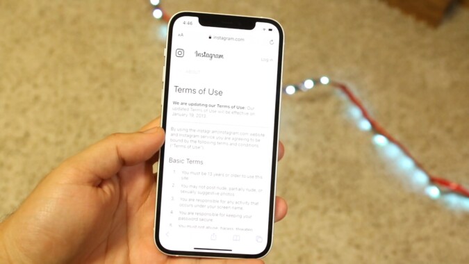 Instagram New Terms Of Service