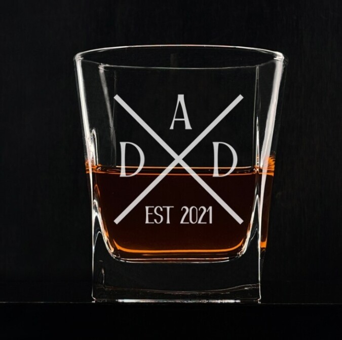 Engraved Whiskey Glass