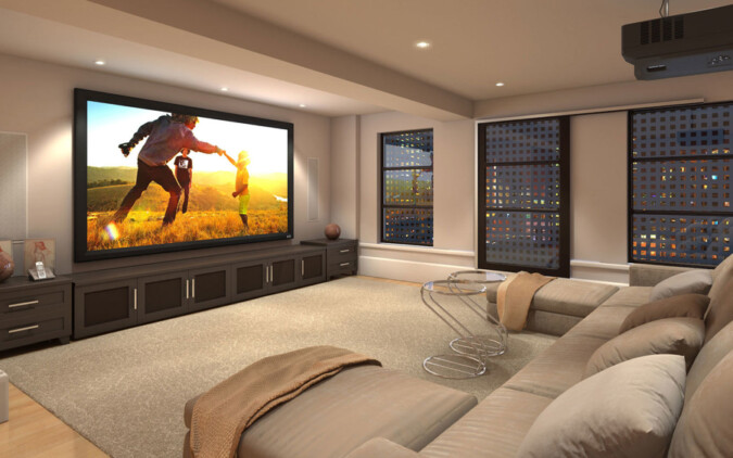 Movie Night at living room